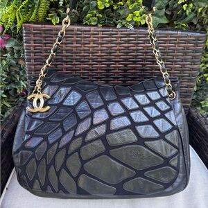Authentic CHANEL RARE PATCHWORK charm shoulder bag